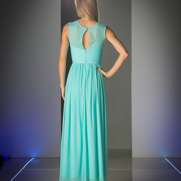 MINT COLOR PART EVENING FORMAL PROM Sweetheart Neckline Long Prom Dress CD3858 - Picture 2 of 3